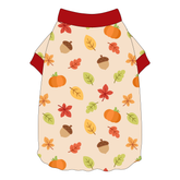 Autumn Sweater - Autumn Ditsy - Flutter Waist Tee